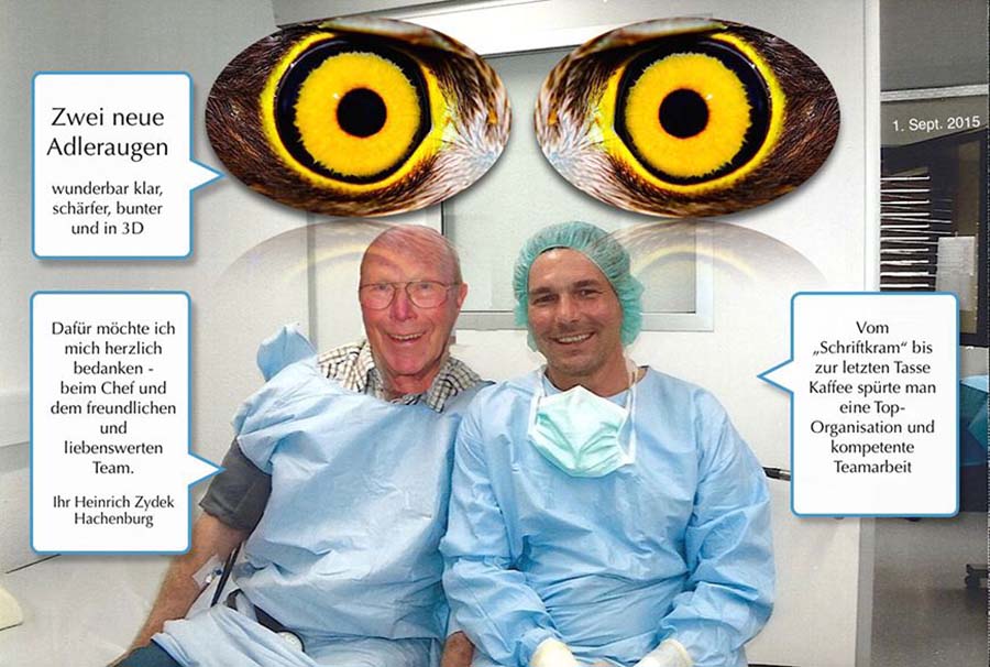 Dr. Wehler (rechts) mit Patient